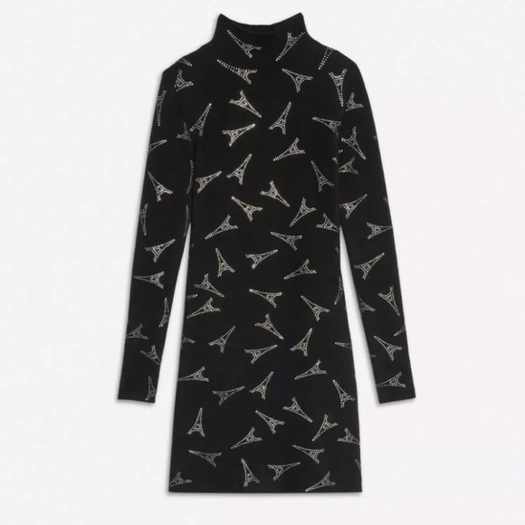 BALENCIAGA Eiffle Tower Crystal Mock Neck Sweater - Picture 5 of 12